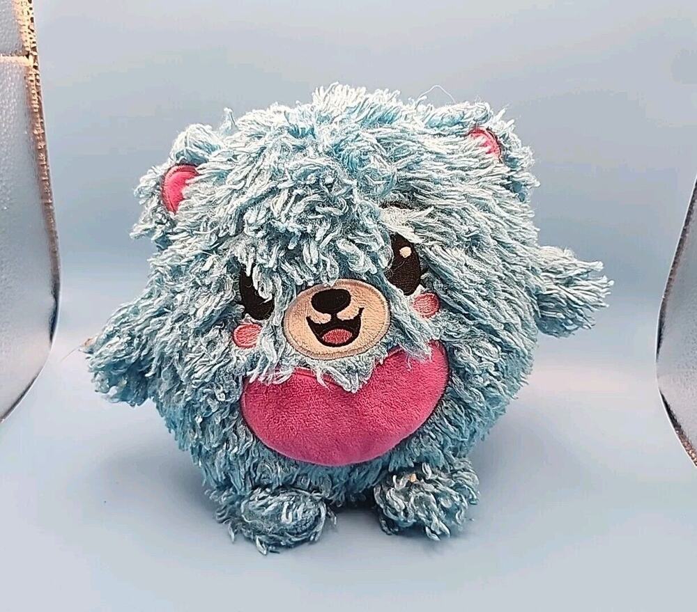 Pikmi Pops Surprise Love The Curly Bear Blue Plush Toy 8" Stuffed Animal 2017